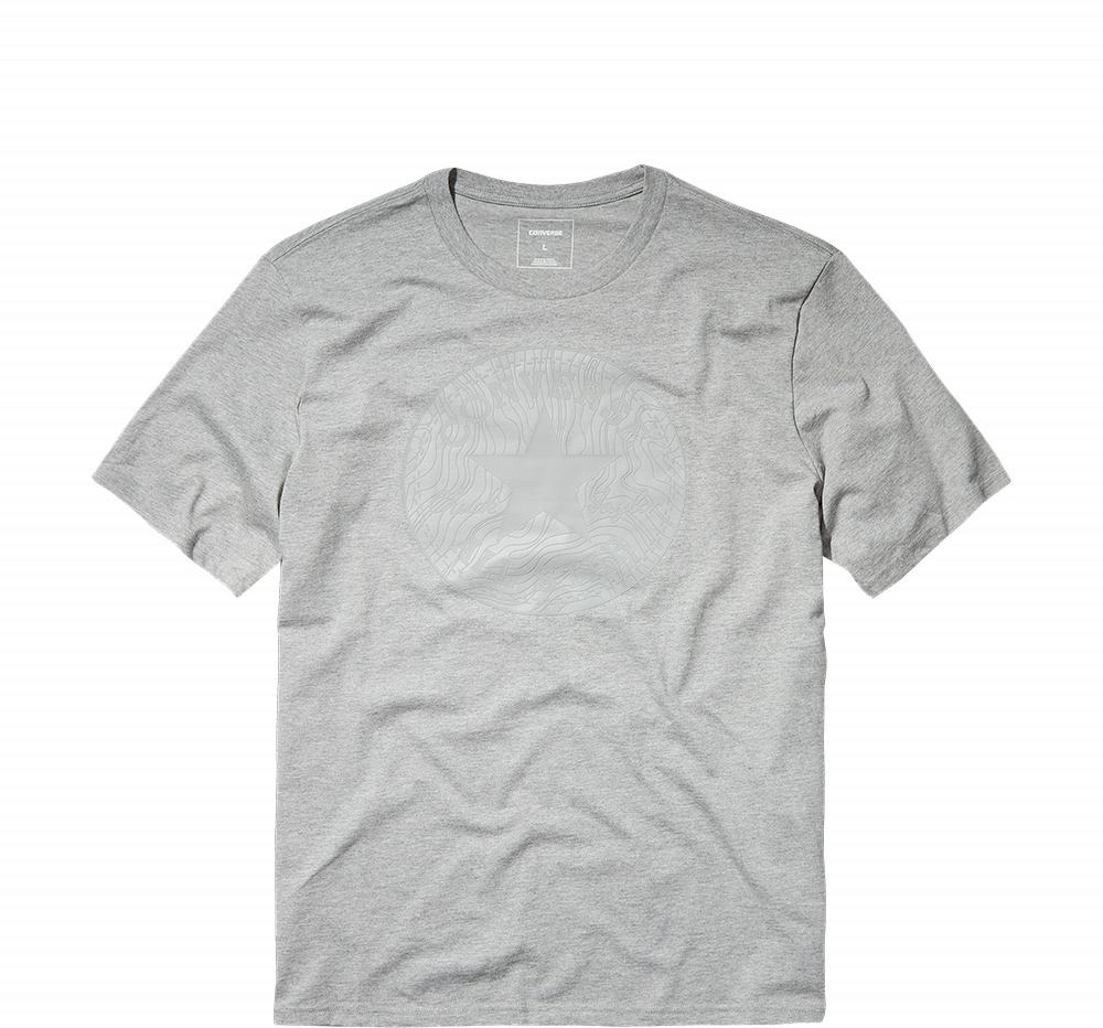 Camiseta Converse Topo Chuck Patch Homem Cinzentas 497326HEG
